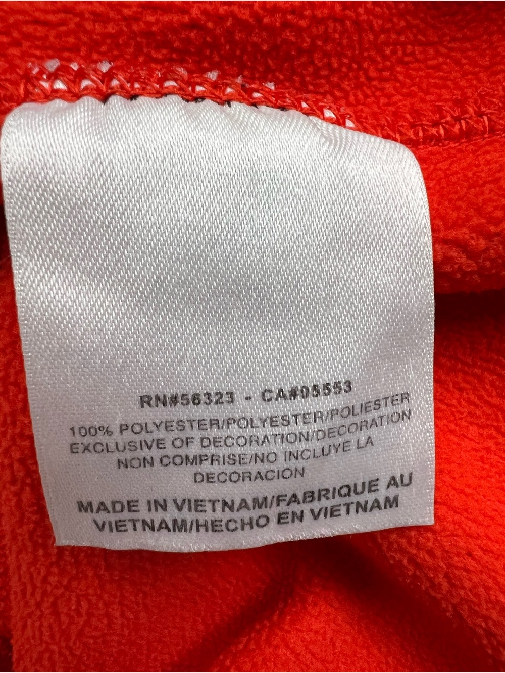 Nike Women’s Therma-FIT Colorblock Pullover Hoodie in Bright Orange & Purple - Picture 11 of 11